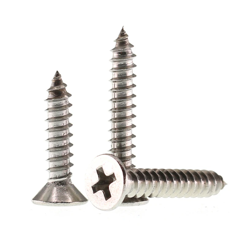 100pcs/lot M1.2 M1.4 M1.6 M2 304 Stainless Steel Countersunk  Self-tapping Screw Small Phillips Cross Micro Flat head Wood Scre