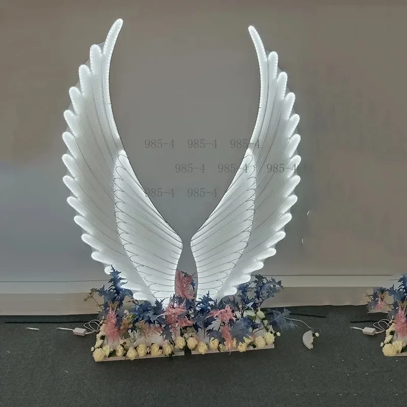 Wedding Backdrop Decor LED Wing Shape Floor Light Pathway Guide Lighting Fixture