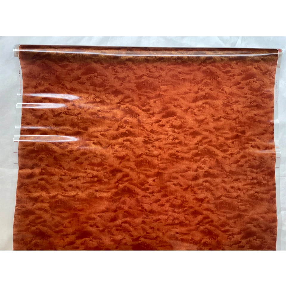 Red Peach Wood Grain Hydro Dip Film 0.5M Wide - DIY Water Soluble Transfer Vinyl for Car Interior, Wood Effect Wrap 191