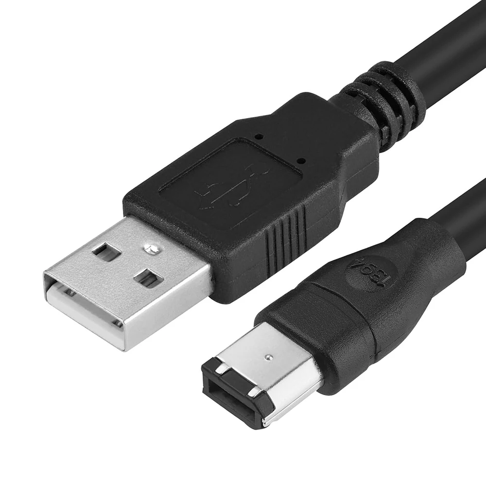 USB ذكر إلى Firewire IEEE1394 6Pin موصل كابلات IEEE 1394 6 دبوس إلى USB محول للطابعة كاميرا رقمية الماسح الضوئي القرص الصلب