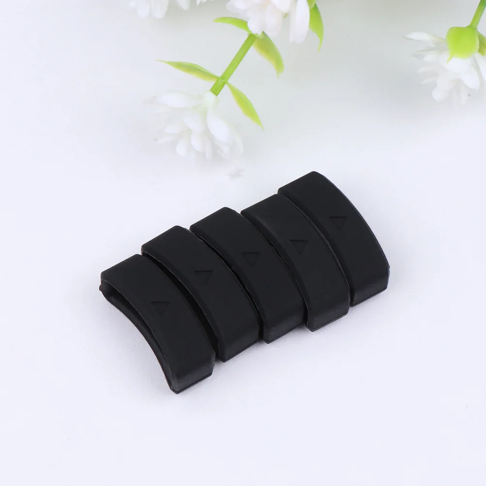 

6Pcs Silicone Watch Band Loop Soft Sturdy Replacement Strap Rings Compatible Keeper Retainer Watch Strap