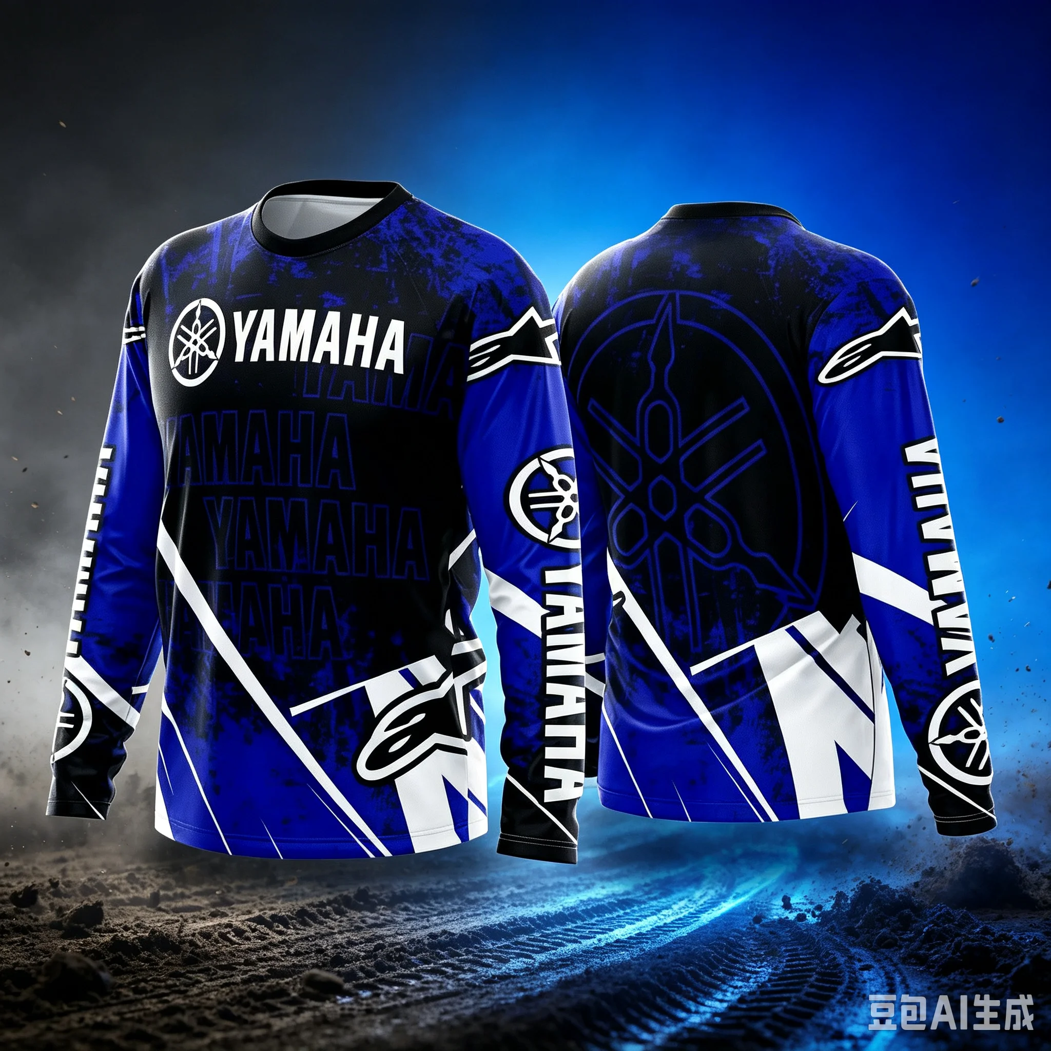 Traje de Motociclismo YAMAHA 2027 para Hombre y Mujer, Holgado, Transpirable, de Secado Rápido, para Carreras Todoterreno, Camiseta Deportiva de Manga Larga