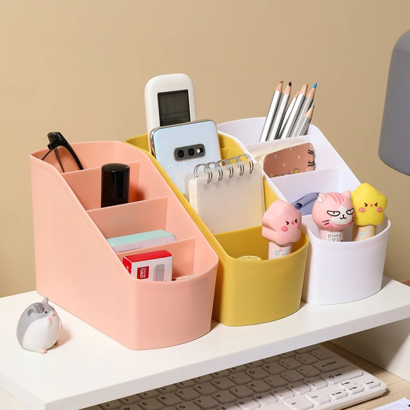 Large Capacity Cute Pen Holder Desk Accessories Pencil Storage Box Desktop Organizer Stand Case School Office Stationery