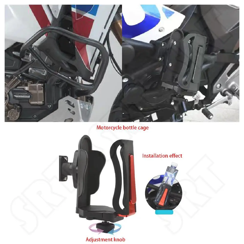 

Fits For Honda CRF 1000L 1100L Africa Twin Adventure Sports Motorcycle Drink Bottle Water Cup Cage Holder Adjustable Mount