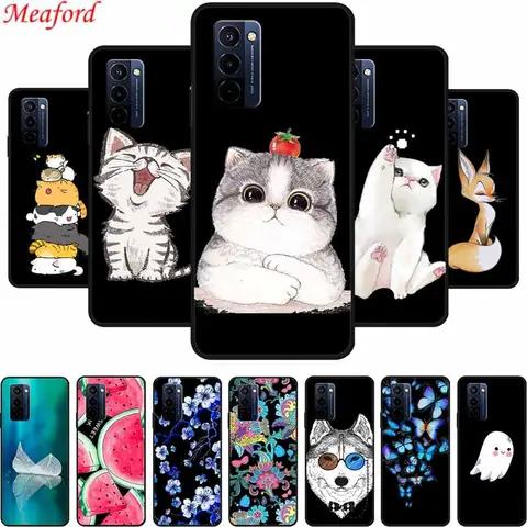 Funda For Wiko 10 Case Cute Cartoon Cat Black Silicone Soft Phone Case For Wiko 10 Back Cover Case 6.75" Capas For Wiko10 Coque