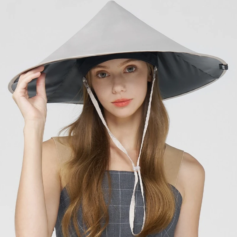 Lightweight Folding Umbrella Hat UV Protection Rainproof Portable Travel Sun Shield for Women Men Outdoor Fishing Hiking