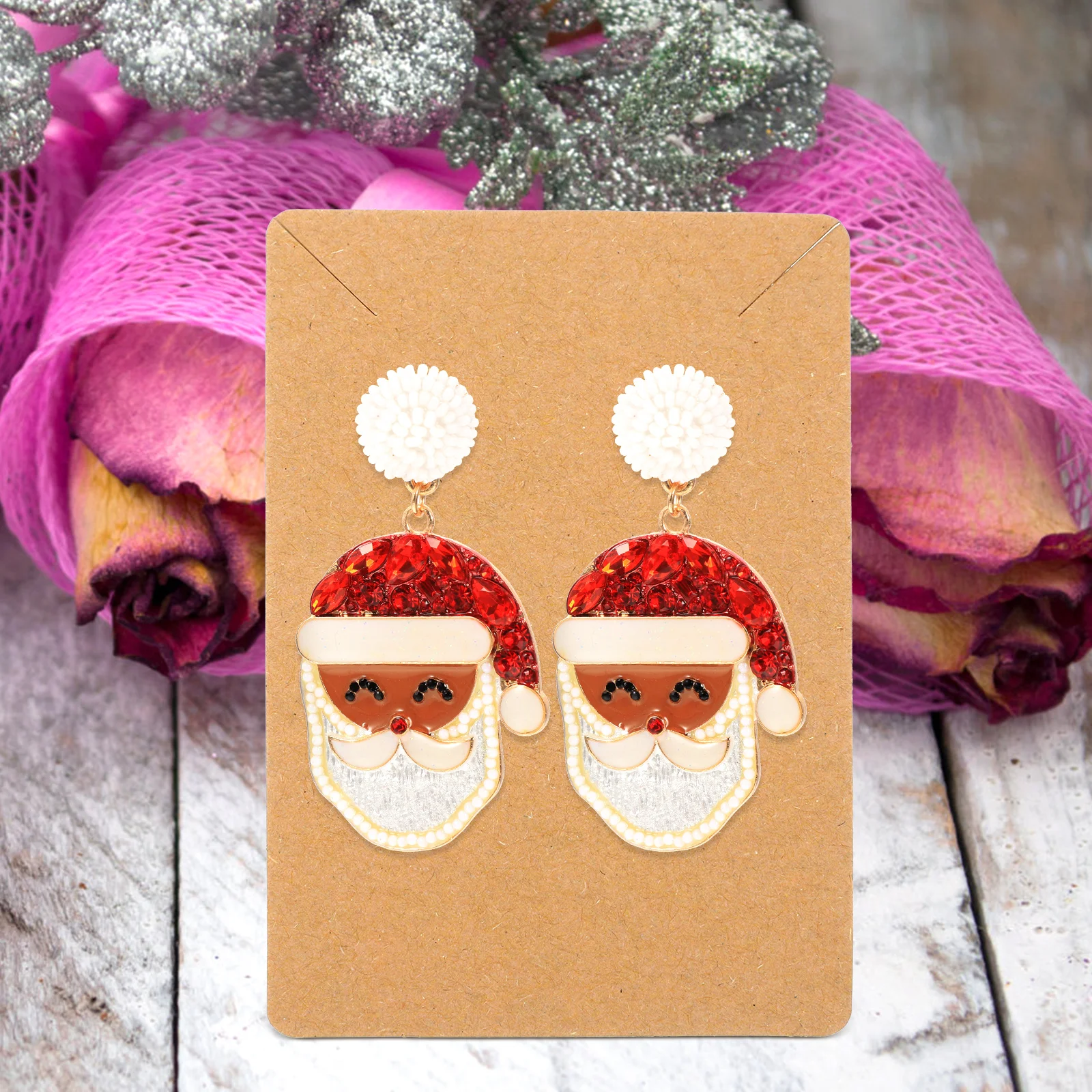 

1Set Jewelry Earring Wrapping Kit Display Cards PP Bags Durable Storage Organizer for Earrings Necklaces Earring Cards