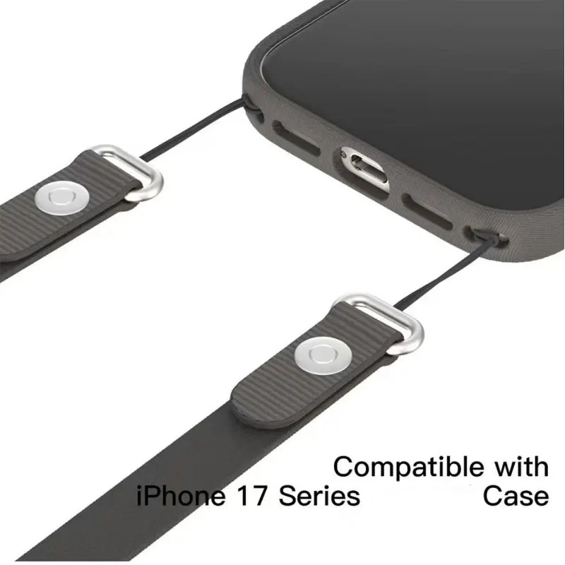 الأصلي 1:1 المغناطيسي Crossbody الأشرطة جراب هاتف الحبل آيفون 17 برو ماكس قابل للتعديل الرقبة حزام متعدد الوظائف الحبل