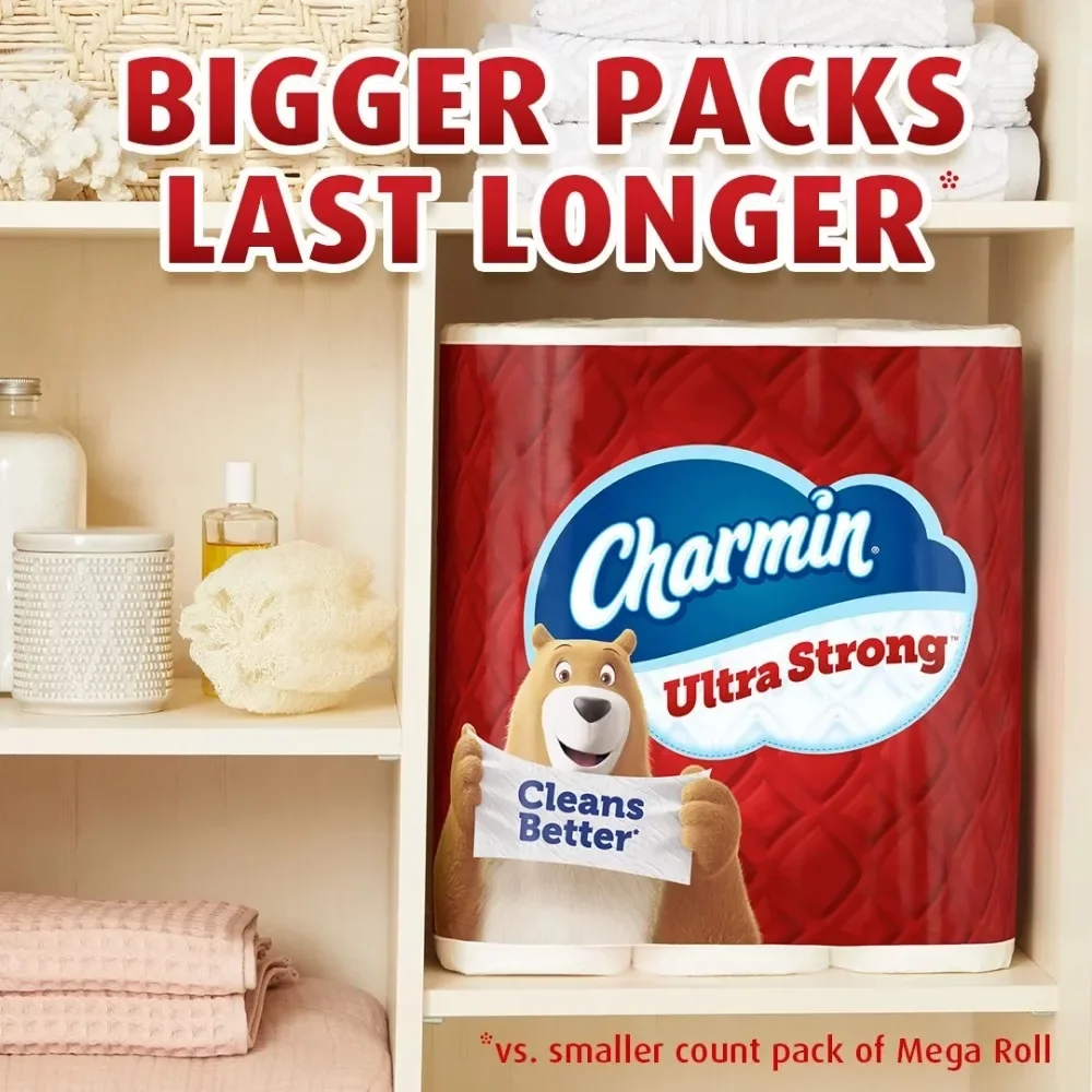 Imagem -06 - Charmin-papel Higiênico Ultra Forte Mega Roll 242 Folhas por Rolo 30 Contagem