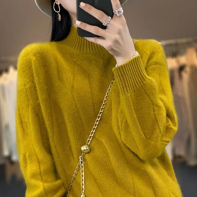 

Модный трикотаж, нижняя куртка, топ, женский свитер высокого качества, женский осенне-зимний свитер, новинка 202, водолазка, пуловер, женское пальто