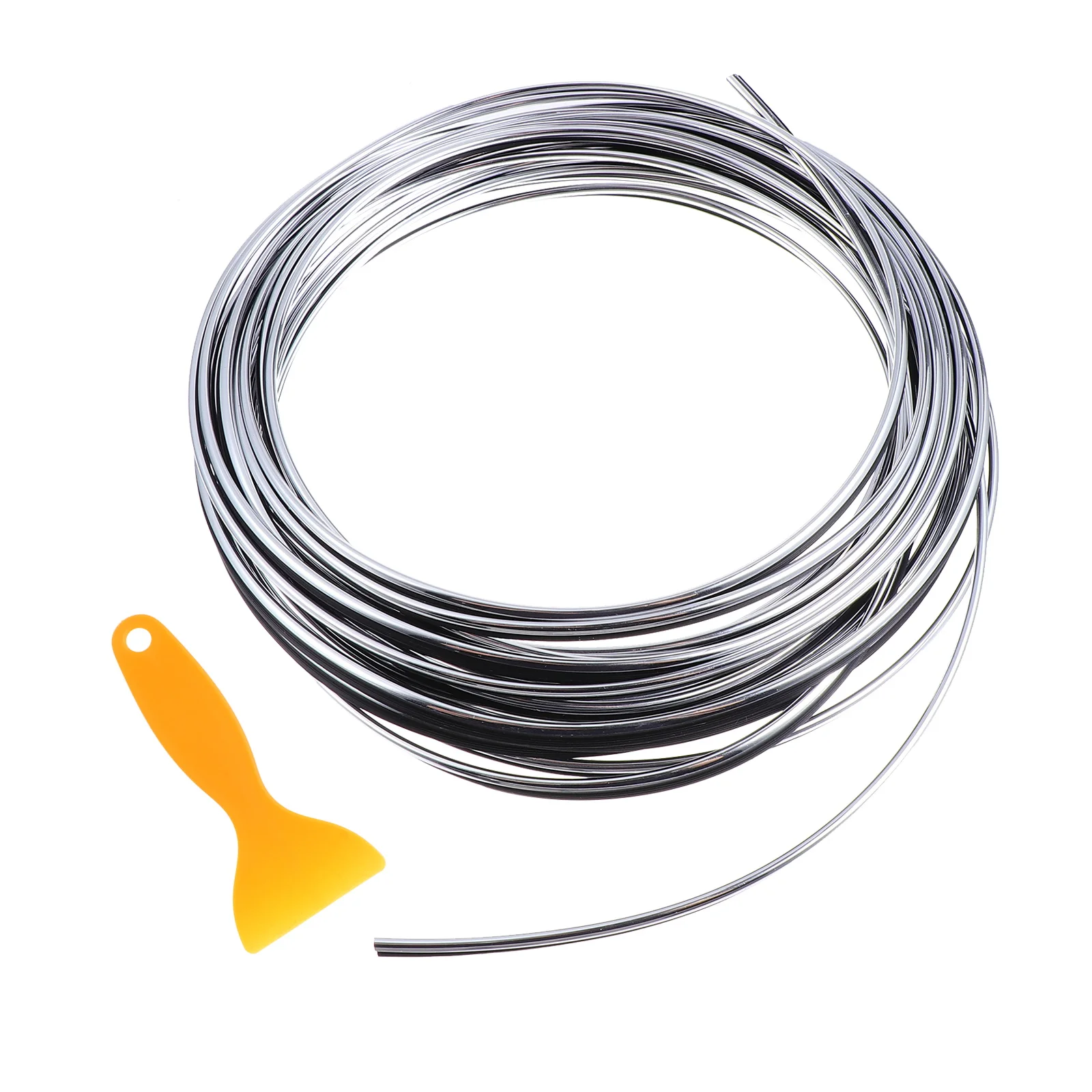 

1 set PVC Car Trim Interior Strips Filler Flexible Moulding Line Decoration Accessories Chrome Universal Fit Long Practical