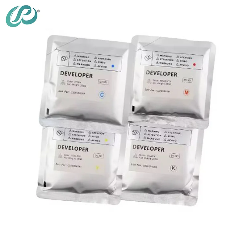 

4PCS DV321 DV-321 Developer Powder Compatible for Konica Minolta C221 C224 C284 C364 C454 C554 C281 High Quality CMYK 250g/bag