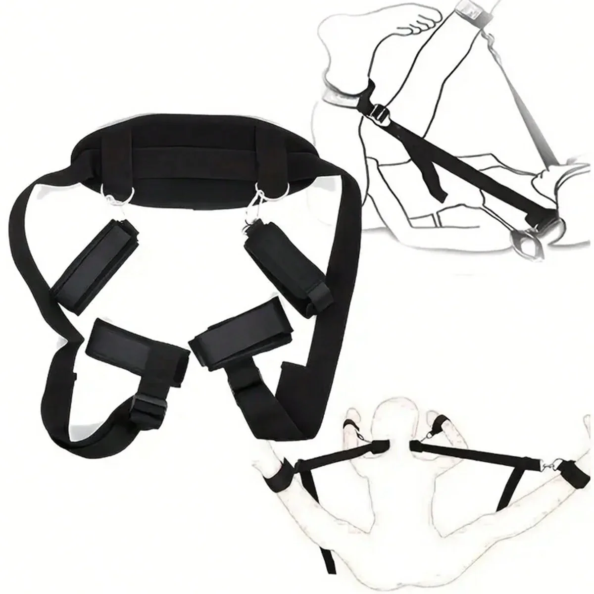 الجنس مفتوح الساق حزام نظام الساق سبليت تكبيل عبودية والعتاد الكبار الجنس موقف الملحقات زوجين لعبة الجنس اللعوب اللعب وسادة عنق مجموعة