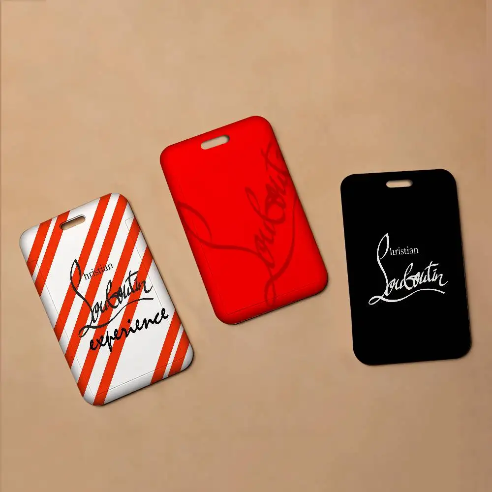 

Элегантный держатель для бейджа с логотипом C-ChristianES L-LouboutinES из ПВХ, чехол для ID-карты, для работы, медсестер, ключей и кошелька