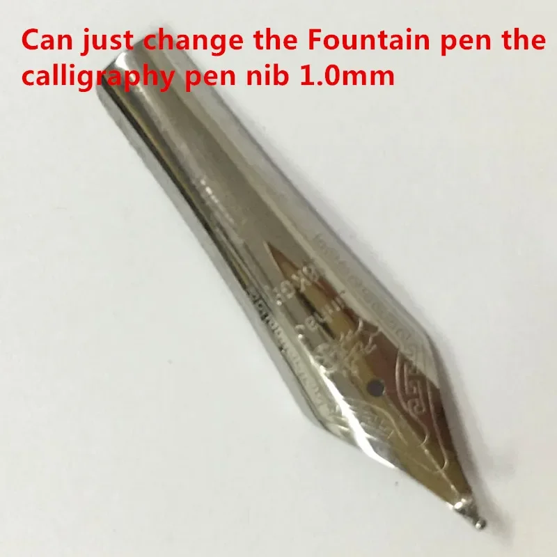 Apply Jinhao 159 Fountain pen Universal design large nib 18K Gold tip 1.0 mm calligraphy nib bent / 0.5 Straight Nib