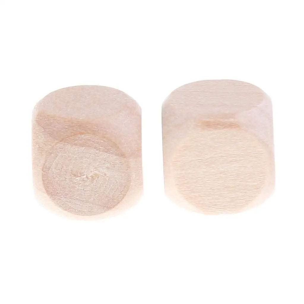 

D6 Rounded Corner Blank Dice 100pcs Wooden Opaque Dice Set for Dungeons and Dragons and Board Games