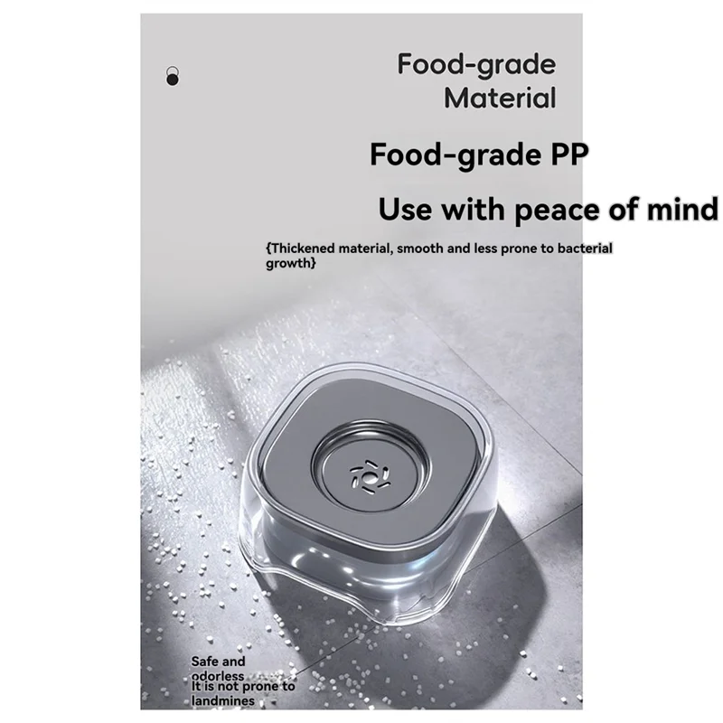 A03F-سعة كبيرة 2L الكلب وعاء مياه الشرب مكافحة سبلاش غير ترطيب الفم وعاء طعام للكلاب القطط الحيوانات الأليفة الملحقات #4