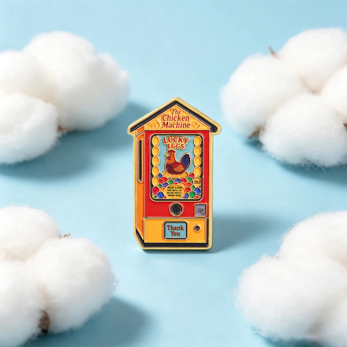9 Stück Die Hühnermaschine Emaille-Anstecknadel Glücks-Eier Anstecknadel Retro-Spiel Metall-Brosche für Rucksack Jacke Kleidung Dekoration Geschenk – Detail 4