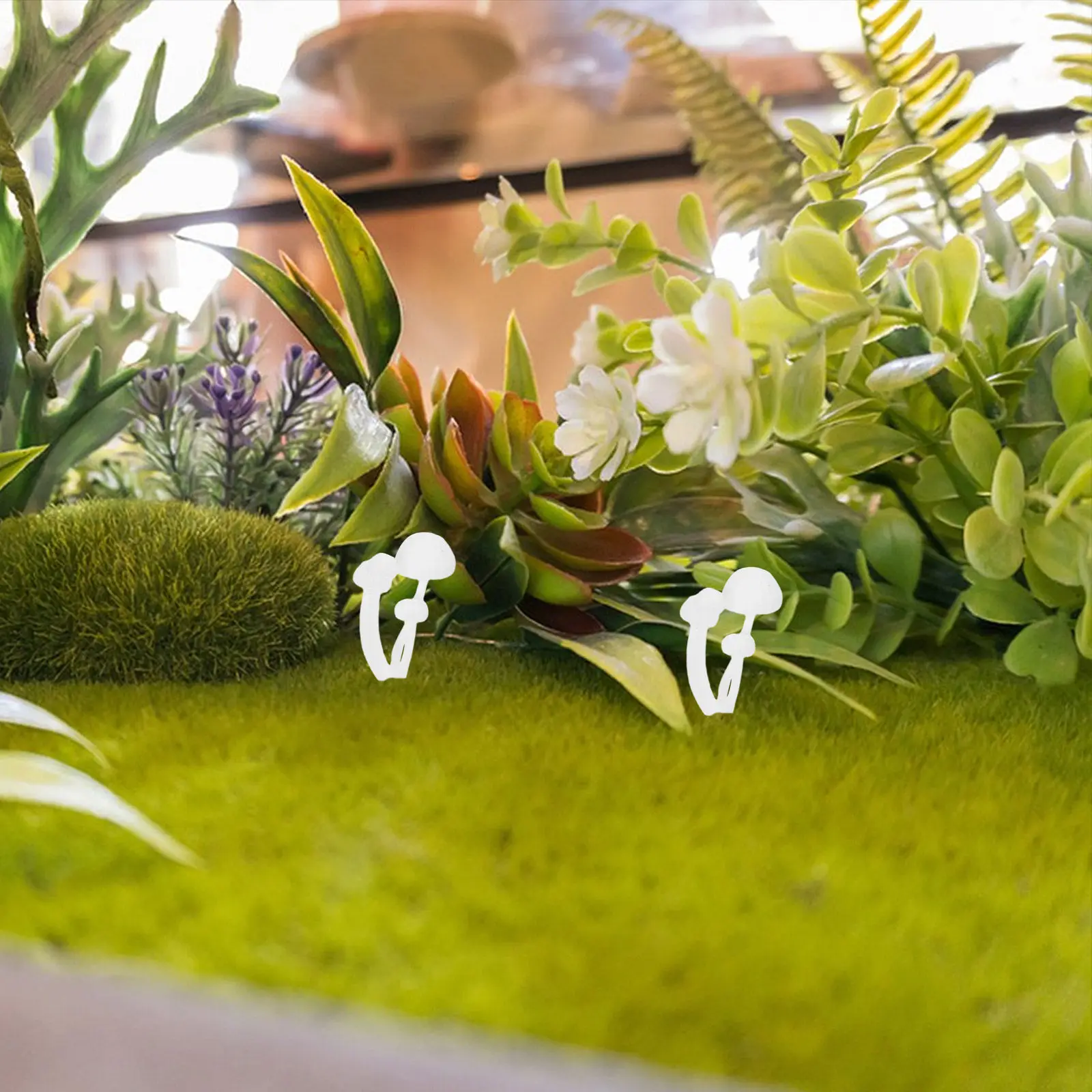 

Набор для творчества: 9 шт. 3D-грибов из пластика для изготовления украшений, микроландшафтов и декора из кристаллического клея