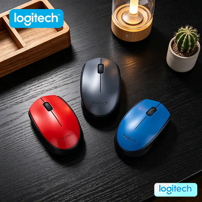 

Logitech M170 Wireless Mouse Portable-Design Build 2.4GHz 1000DPI 12-Month Battery for Laptop Desktop Travel Use