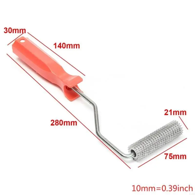 F19B 75x21mm Laminating Bubble Roller Aluminum Alloy Fiberglass Paddle Roller Bubble Roller Tool Comfortable - view 5