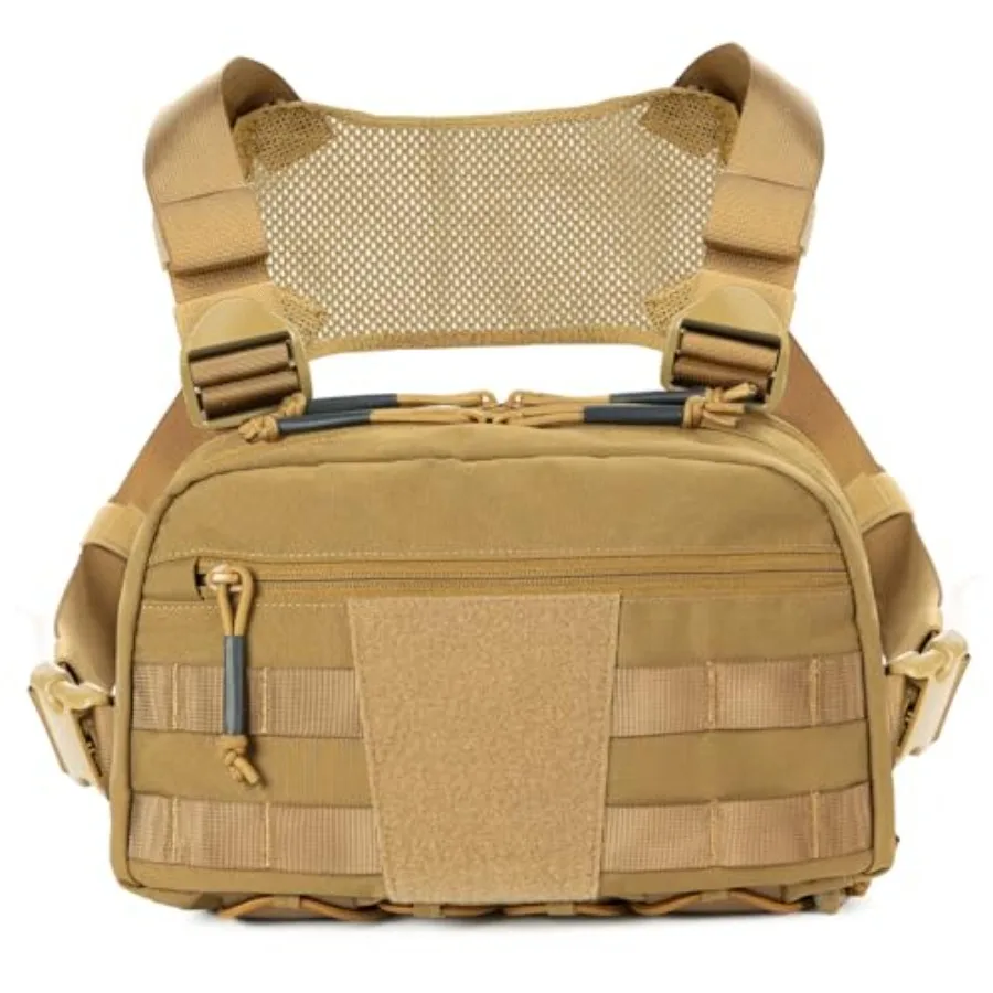 

Tactical Chest Pack Bag Molle EDC Pouch Bag with CCW Compartment Adjustable Strap Workouts Fishing Hunting