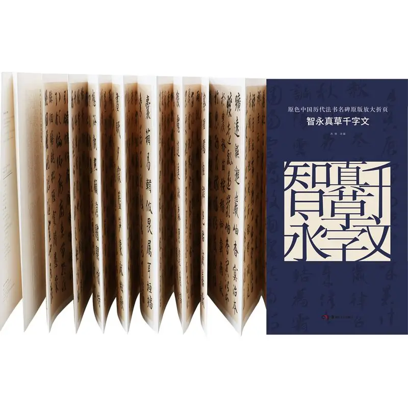 

Zhiyong True Grass Thousand Character Writing Brush Calligraphy Copy Adult Calligraphy Copying Beginner's Stele Copy Collection