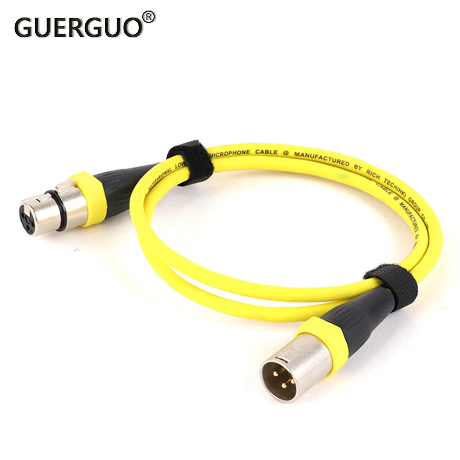 

1PCS Colorful Gold Plated XLR Cable Male OR Female M/F 3Pin OFC Audio Cable Foil+Braided Shielded For Microphone Mixer Amplifier