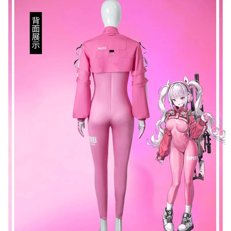 جديد 2025 NIKKE تأثيري آلهة النصر أليس لطيف موحدة هالوين حفلة بذلة سترة معطف قفازات ★ ★ ★   جيه.