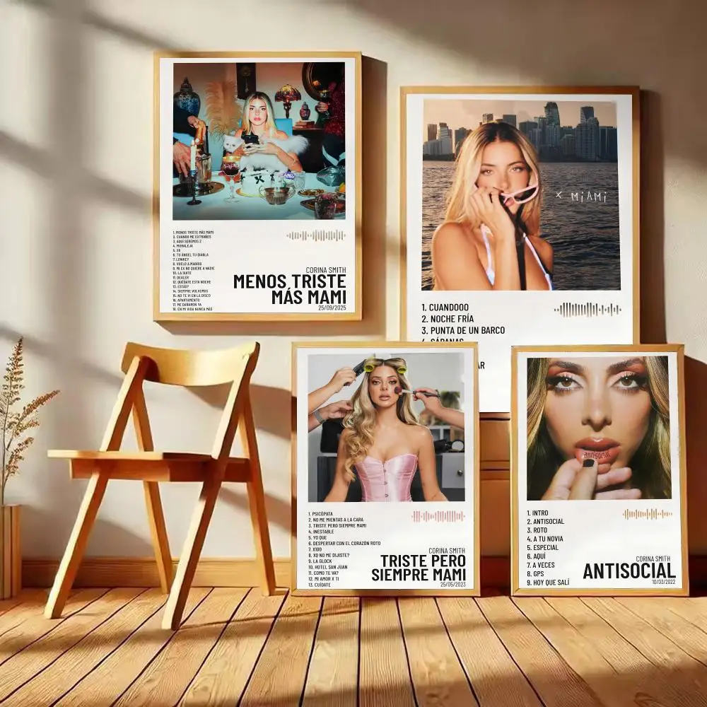 Pegatinas de póster del álbum C-Corina Smith, pintura moderna en HD, arte de pared para dormitorio, sala de estar, decoración del hogar, regalo