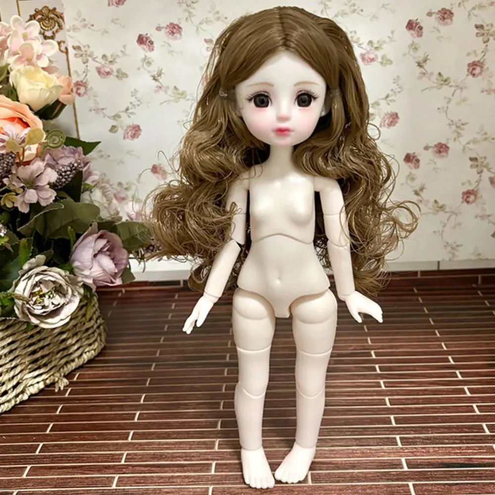 

Without Clothes 1/6 BJD Doll Dress Up White Skin Doll Body Multi-Joint Movable Doll Replacement Body Doll Accessories