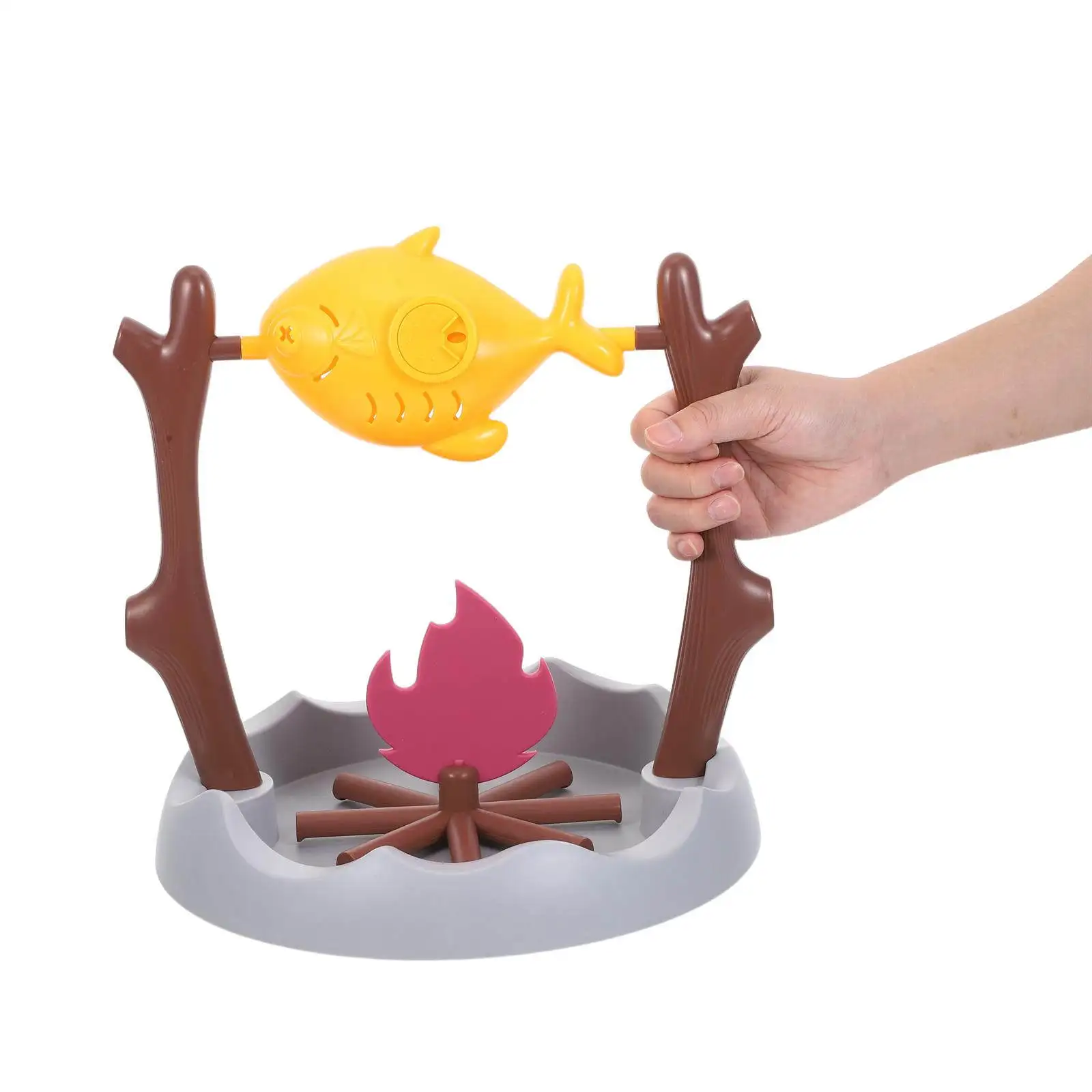 

Интерактивная игрушка-диспенсер для лакомств для кошек в форме вращающегося гриля-барбекю для развлечения котят в помещении