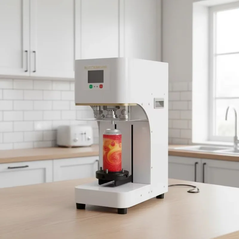 

Hot Sale High-Speed 3S Non-Rotating Electric Universal Cup Holder Can Sealing Machine for Milk Tea Bubble Tea Shops Heat Sealer