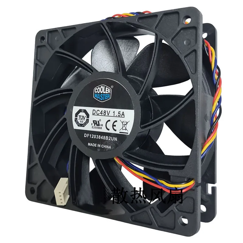 Новый охлаждающий вентилятор для Cooler Master DF1203848B2UN 12038 48 в а 12 см