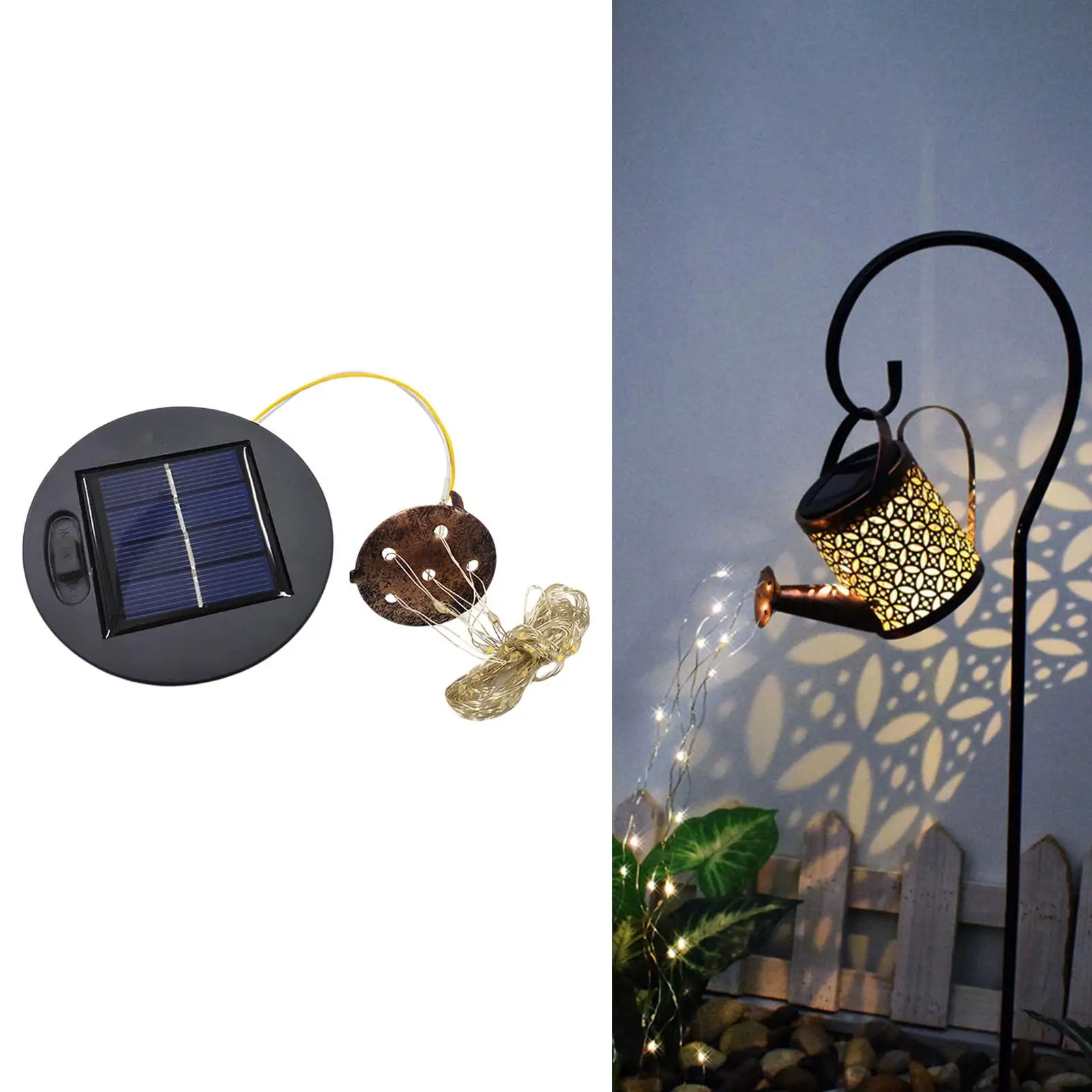 DIY lampu ketel lampu String polycilicon tahan air tenaga surya luar ruangan lampu lanskap aksesoris untuk taman DIY lampu Led