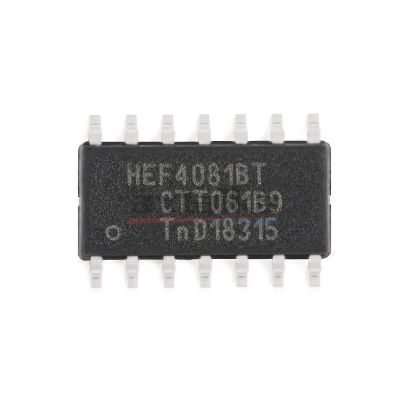 10PCS HEF4081BT SOP-14 SMD HEF4081B HEF4081 CD4081 CD4081BM 3V - 15V Quad 2-input AND Gate IC