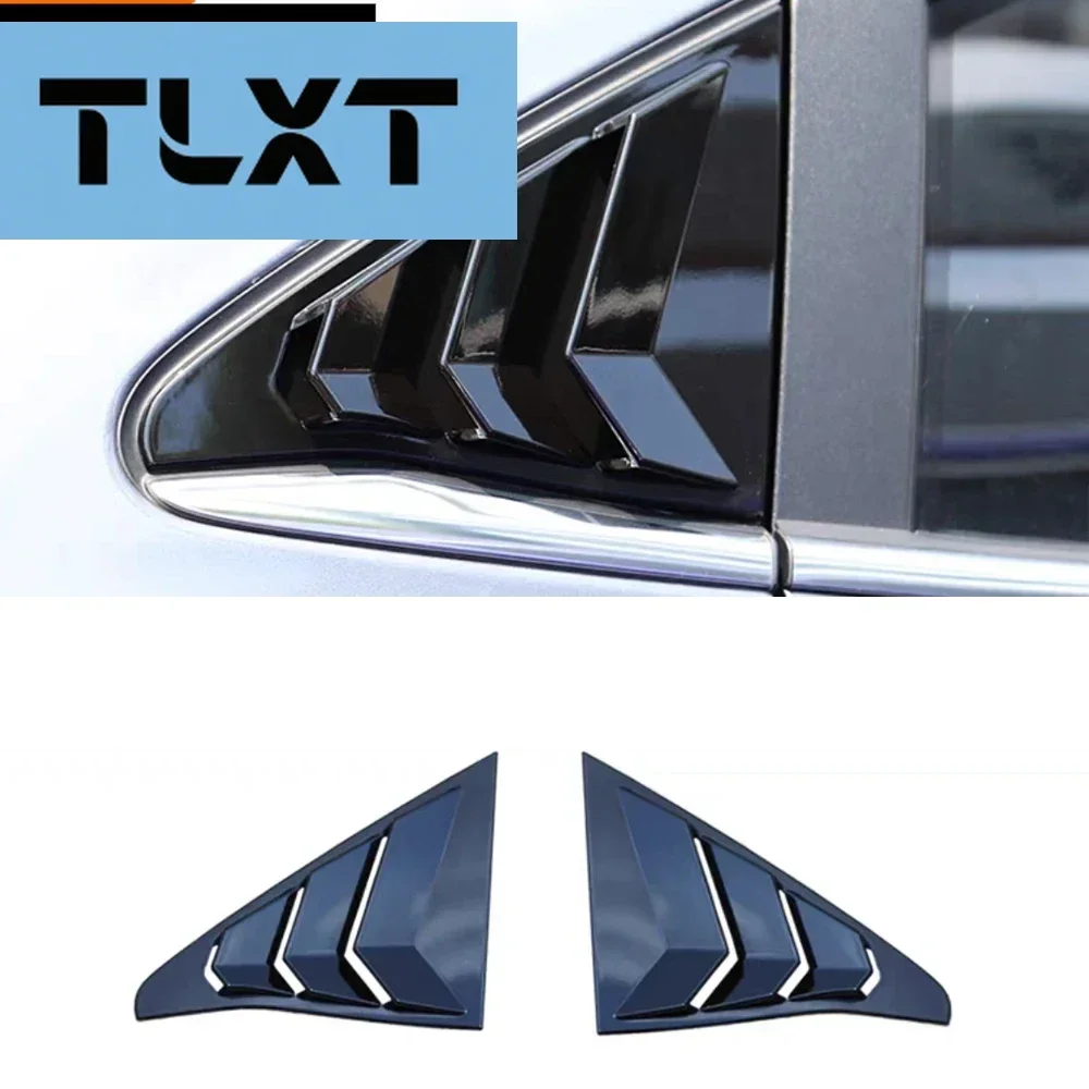 

Carbon Black Look Trim Car Rear Window Shutter Cover For Roewe I5 Accessories 2021-2023 Auto Window Louver Side Vent Garnish