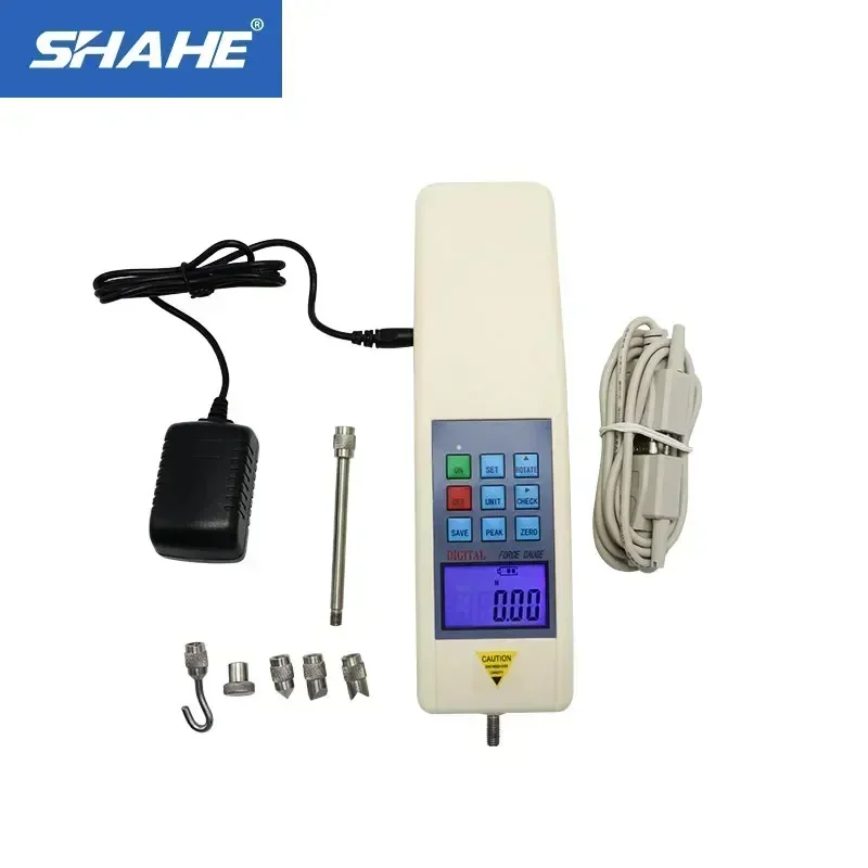 SHAHE HF Digital Push Pull Force Gauge Portable Dynamometer Force Tester Gauge Meter