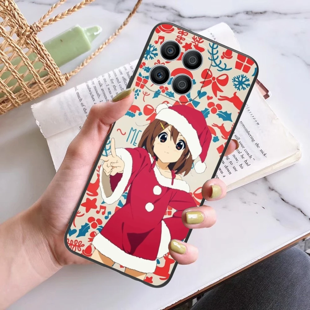 Funda de teléfono móvil K-ON Hirasawa Yui, carcasa negra para Huawei Honor 90, 80, 70, 60, 50, 30, 20, 10, 9, 8, 7 Pro, S, SE Lite, 5G