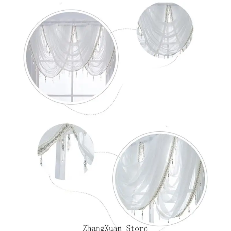 3xuf lacets élégants rideau