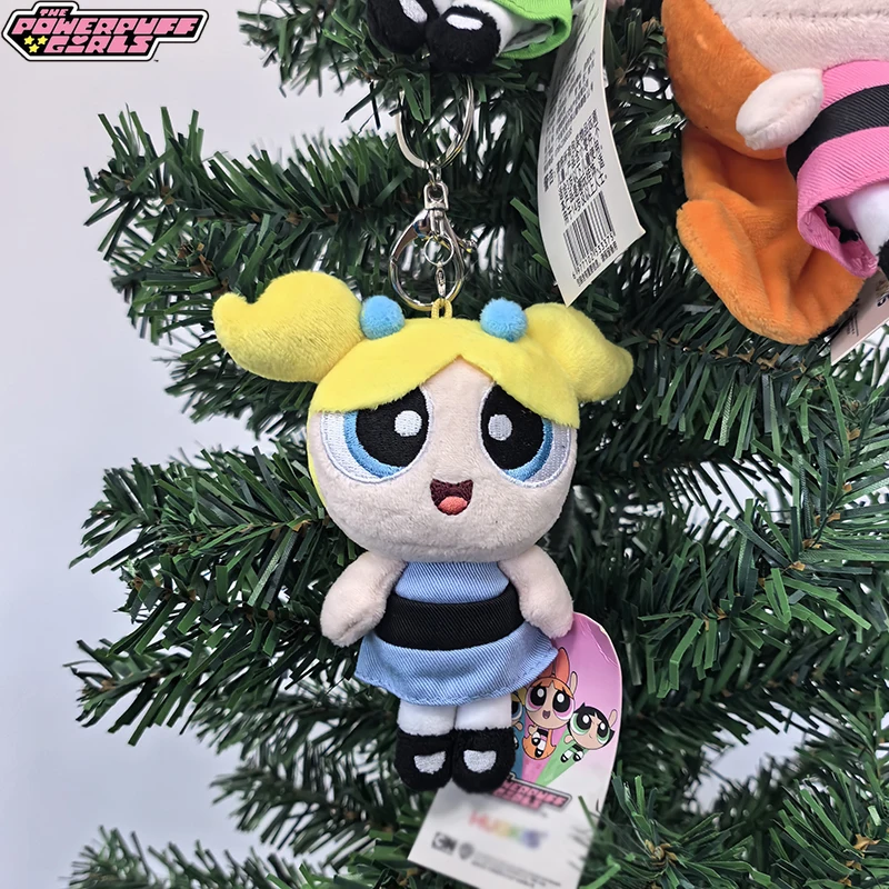 مجموعة زينة معلقة للفتيات من Powerpuff مقاس 12 سم، فقاعات زهرة، زينة عيد الميلاد