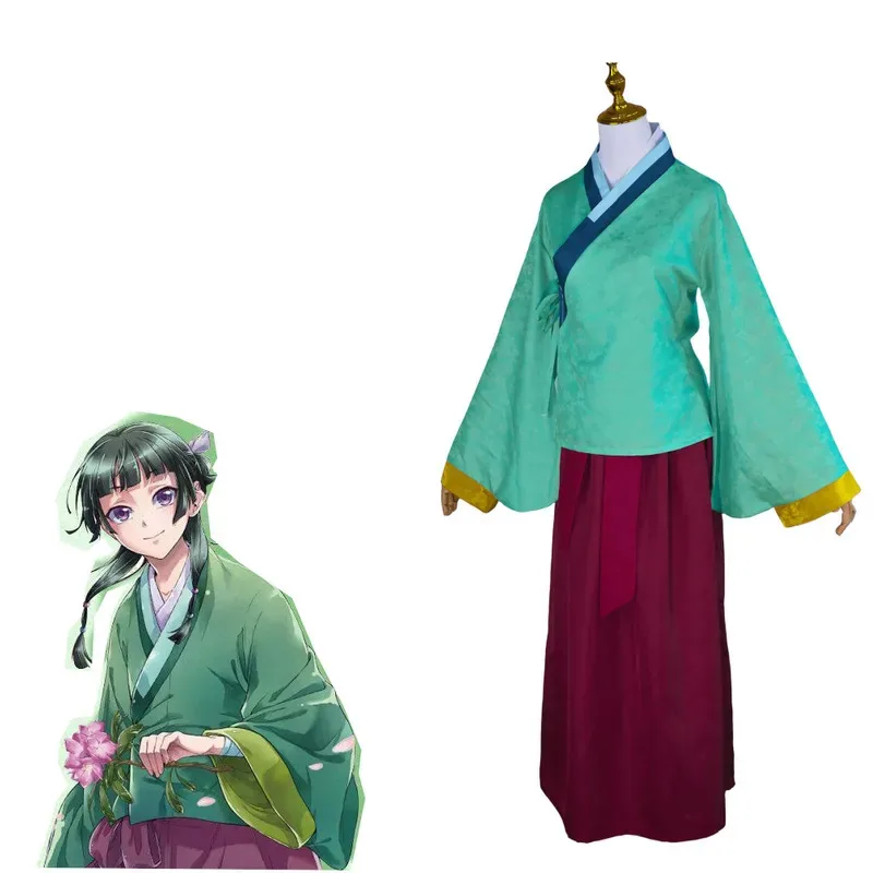 

Maomao Косплей Костюм The Apothecary Diaries MaoMao Платье в китайском стиле Милый женский костюм для косплея