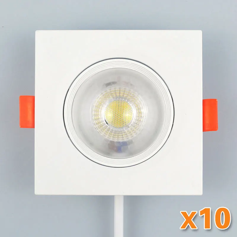 Teetealy 10Pcs LED Downlight White 4