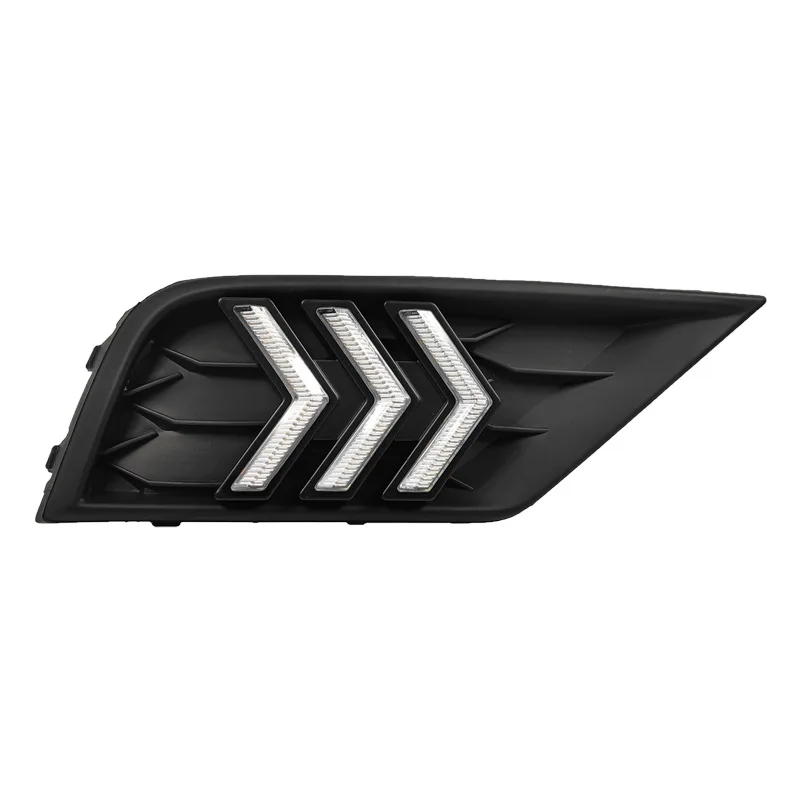 ل Volkswagen Tiguan L 2017 2018 2019 2020 2021 LED أضواء النهار المتدفقة الجري تعديل المصد الأمامي أضواء القيادة