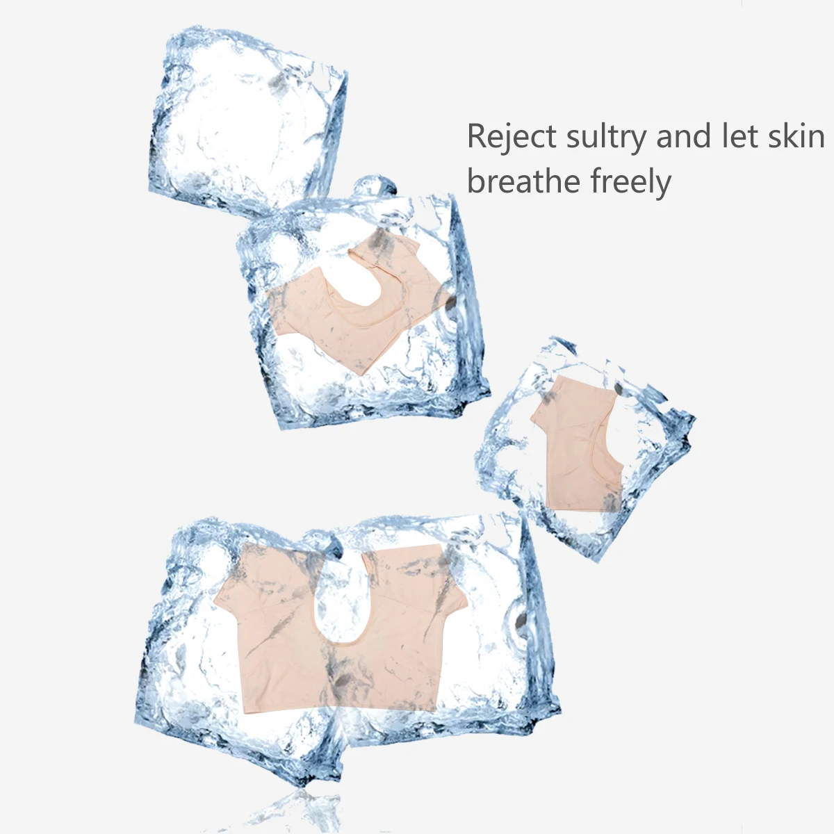 

Women Sweat-proof Vest Underarm Pads Absorb Quickly Keep Dry Durable Comfortable Elastic Reusable Breathing Anti-odor