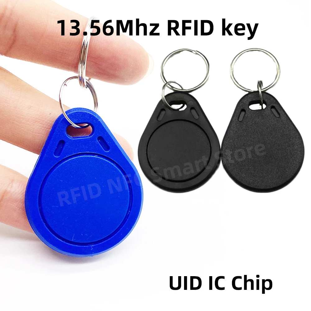 

50pcs 100pcs 13.56MHz UID Chip Access Control RFID Key Finder Card Token Attendance Management Keychain Rewritten Repeatedly UID