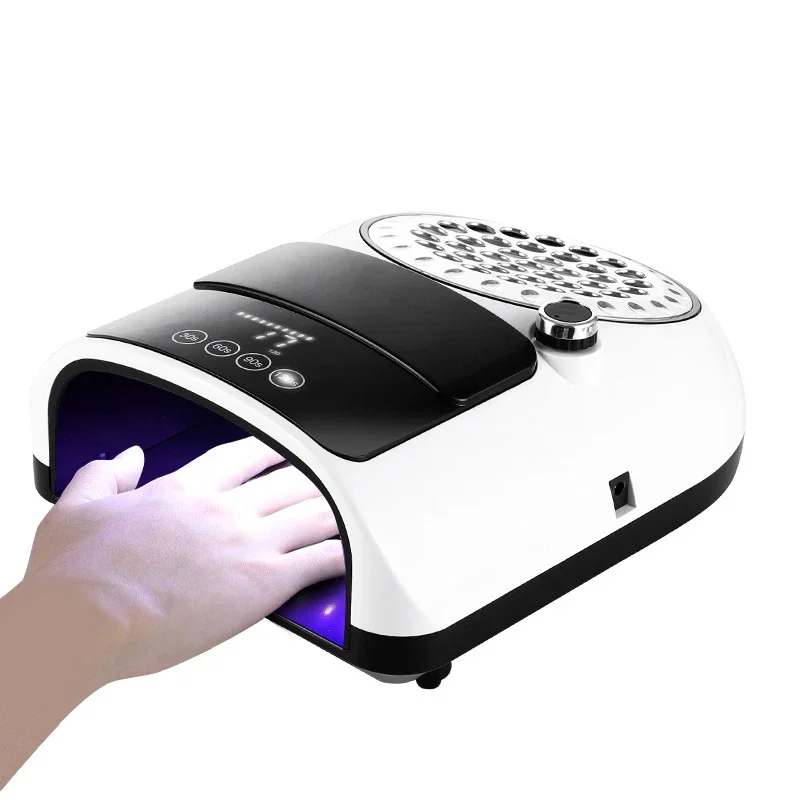 BQ-666 Nieuwe 2-In-1 Nagelmachine 126W Nail Art Lichttherapie Machine 60W Nail Art Stofzuiger Verwisselbaar Filter