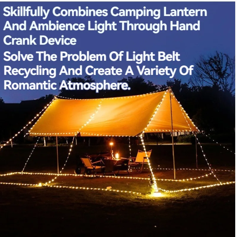 20 Meters Usb Rechargeable Camping Light  String Outdoor Tent Light Led Camping Light Atmosphere Camping Light LED Camping Light