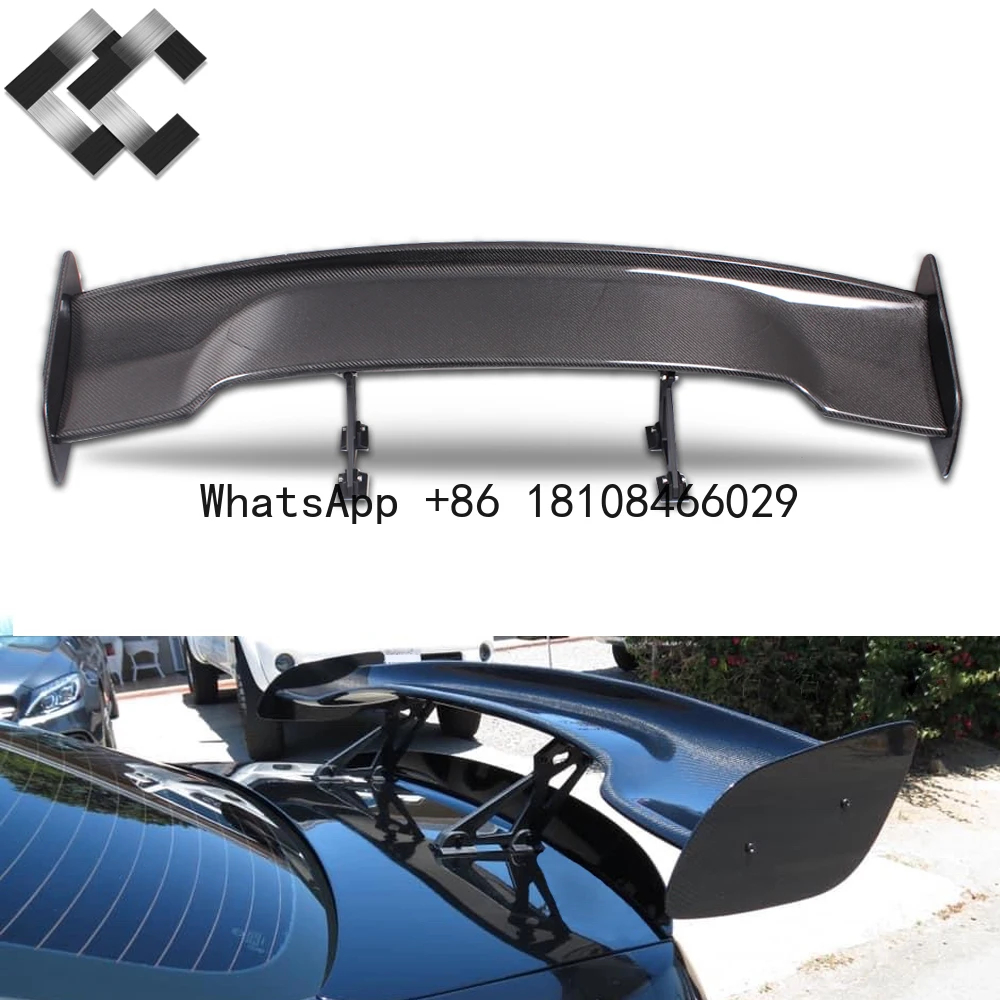 

Body Kits Real Carbon Fiber 56.5" GT Spoiler Universal Racing Rear Tail Trunk Wing Spoiler Aluminum Bracket for BMW for Subaru