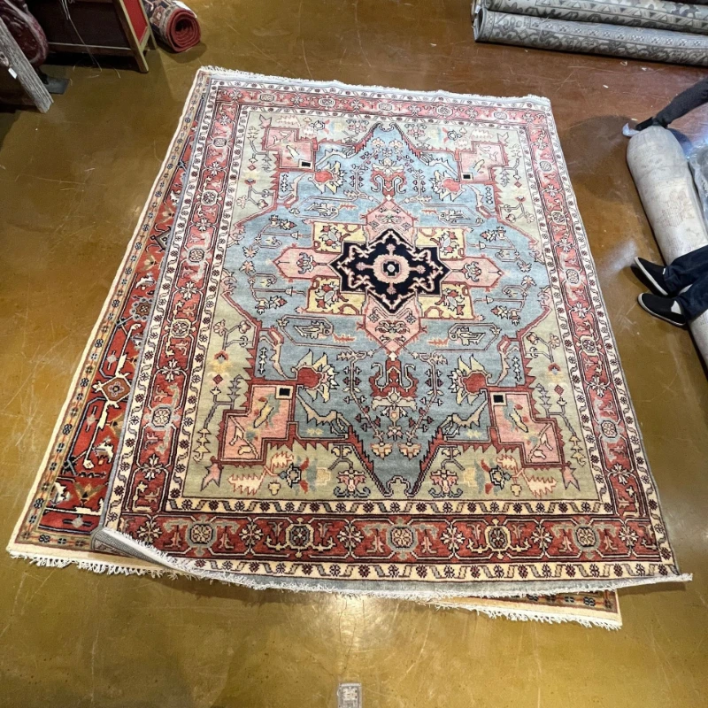 Vintage ethnic style carpet living room coffee table mat American vintage bohemian moroccan bedroom bedside blanket